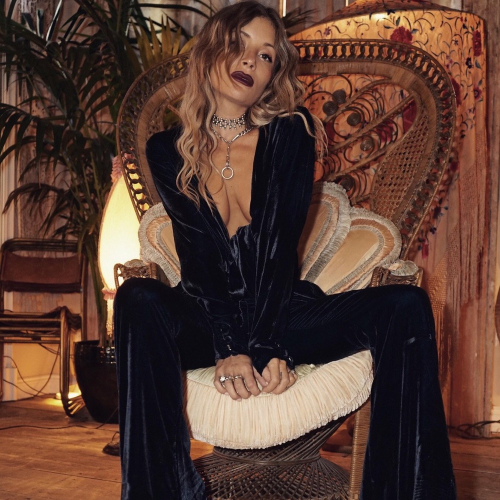 Rat & Boa Velvet Jumpsuit